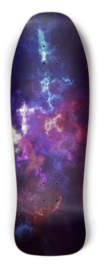 cosmic glowing colors Skateboard Shredder Shape