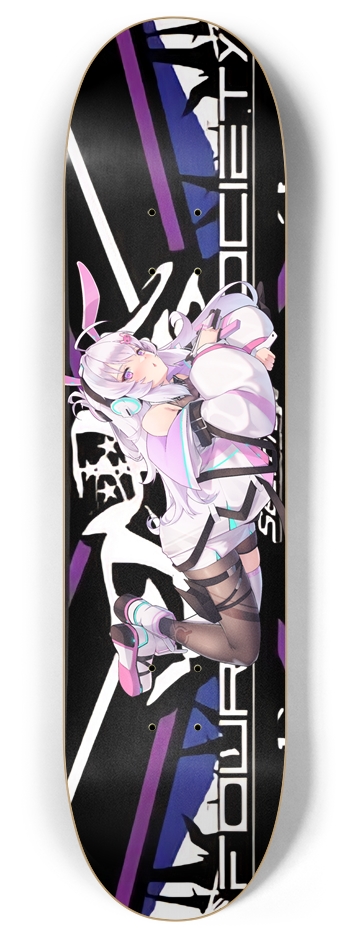 Four Star Society anime bunny girl 8 Inch Skateboard Deck