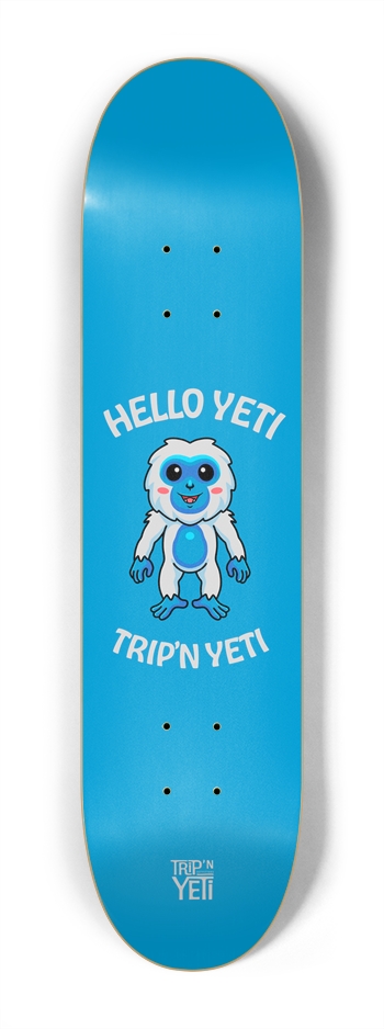 Hello Yeti Kids Deck 7-1/4 Mini/Kid Skateboard