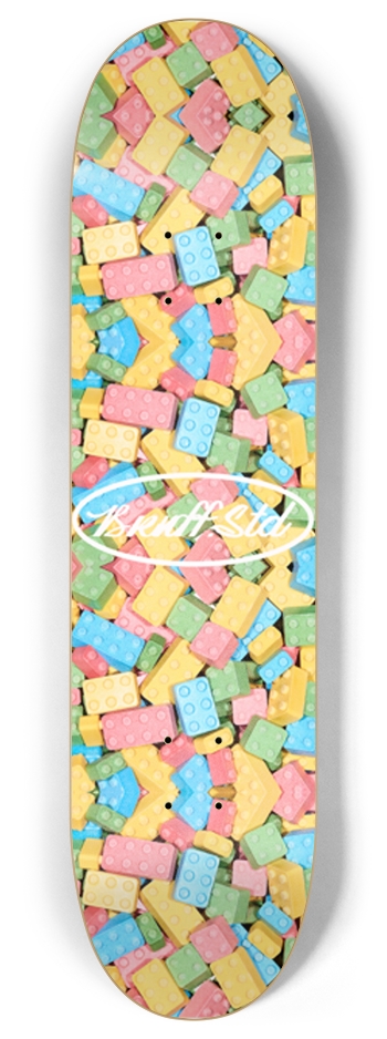 Candy Blocks! 8 Inch Skateboard Deck