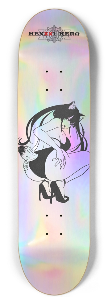 Fox girl Holographic 8.5 8-1/2 Skateboard Deck