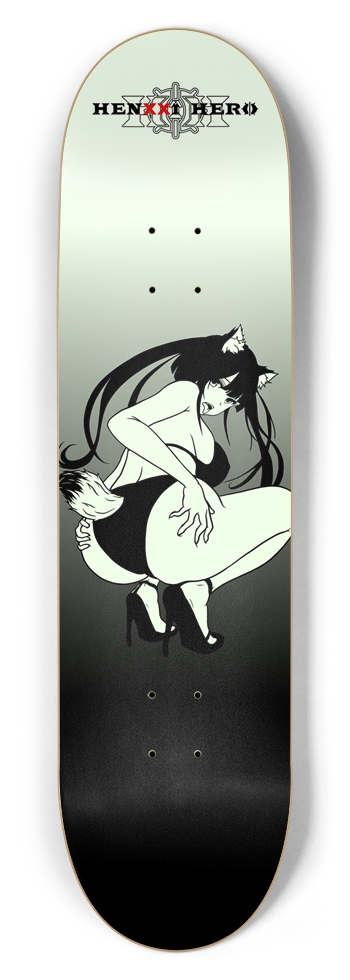 Fox girl Grow in the Dark 8.5 8-1/2 Skateboard Deck