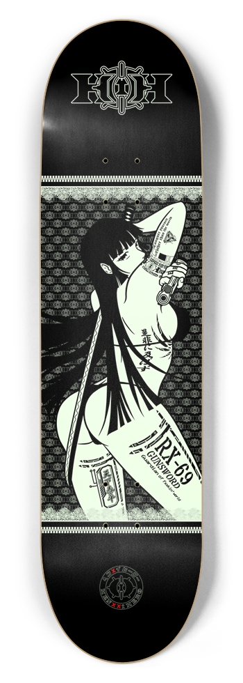 Kaho Glow in the Dark 8.5 8-1/2 Skateboard Deck