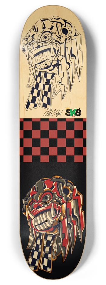 Abstract Oni 8 Inch Skateboard Deck