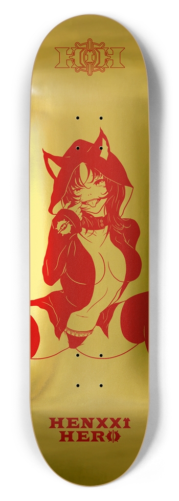 Mia Gold Red 8.5 8-1/2 Skateboard Deck