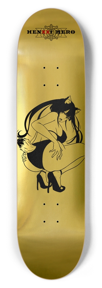 Fox girl Gold 8.5 8-1/2 Skateboard Deck