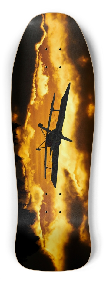 flying thru clouds Skateboard Shredder Shape