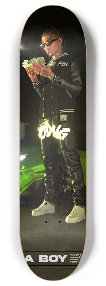 Soulja Boy Swag 8 Inch Skateboard Deck