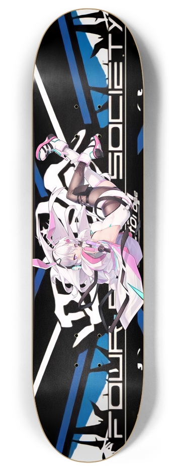 Four Star Society anime bunny girl 8 Inch Skateboard Deck