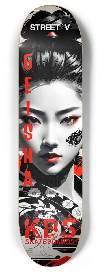 KBS - Geisha Street V Deck 8 Inch Skateboard Deck