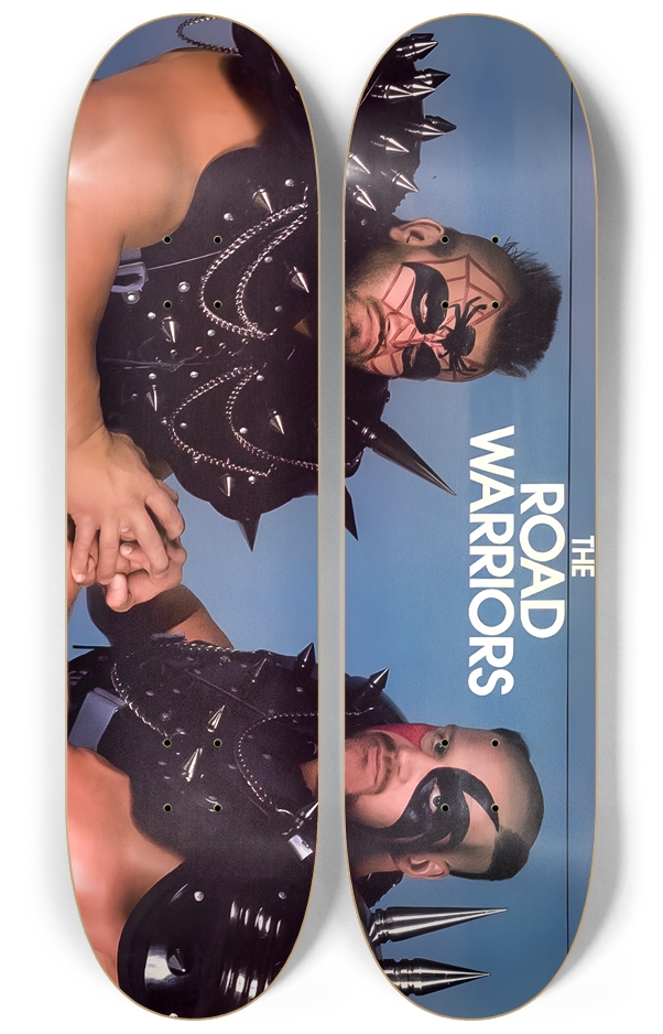 The Road Warriors Skateboard 80s Wrestling Skateboard 2 Deck Wall Series