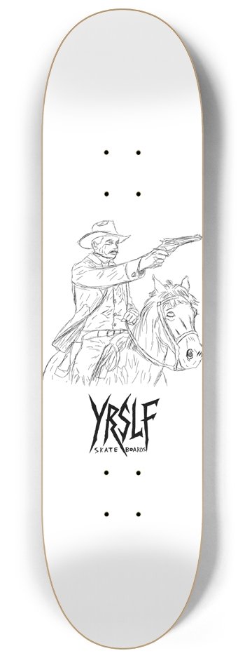 cowboy graphic 8-1/4 Skateboard Deck