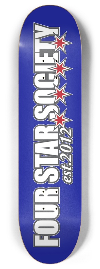 Old School Four Star Logo 8 Inch Skateboard Deck