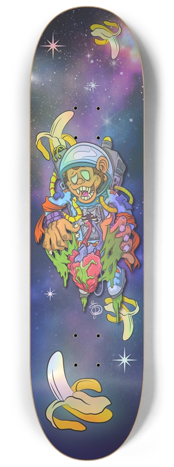 Space Chimp (Holo) 8-1/4 Skateboard Deck