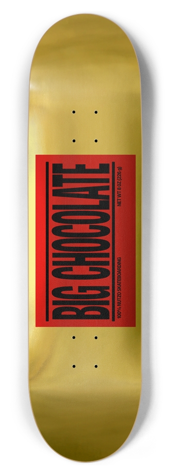 8.5 Big Chocolate Gold Foil 8-1/2 Skateboard Deck