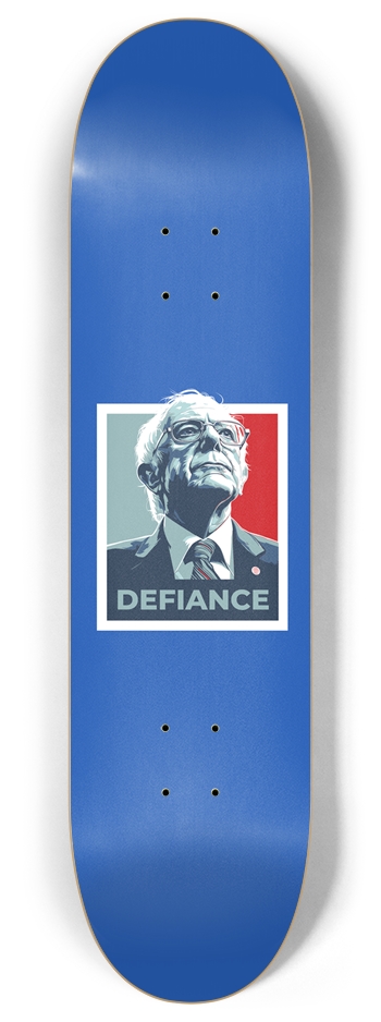 Bernie Sanders Defiance 7-Ply Canadian Maple Skateboard Deck | Protest Deck for Change 8 Inch Skateboard Deck