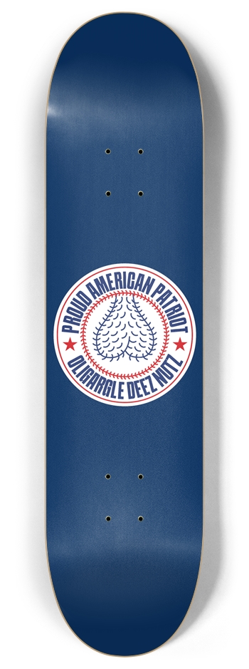 Proud American Patriot Oligargle Deez Nutz 7-Ply Canadian Maple Skateboard Deck 8 Inch Skateboard Deck