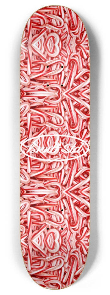 Candy Canes! 8 Inch Skateboard Deck