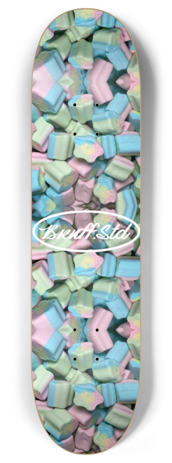 Star Marshmallow! 8 Inch Skateboard Deck