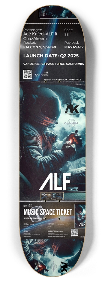 ALF MAYASAT1 Rocket 8 Inch Skateboard Deck