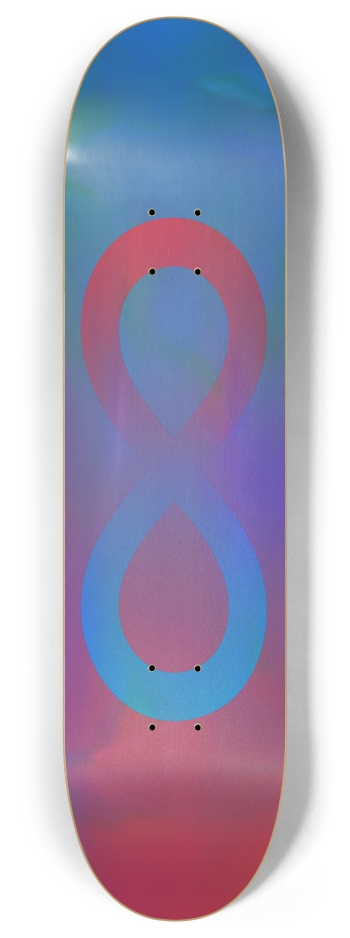 Infinity Skateboard (Holographic) 8 Inch Skateboard Deck