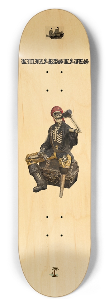 PIRATE NEW SCHOOL SHIP 8-1/2 Skateboard Deck