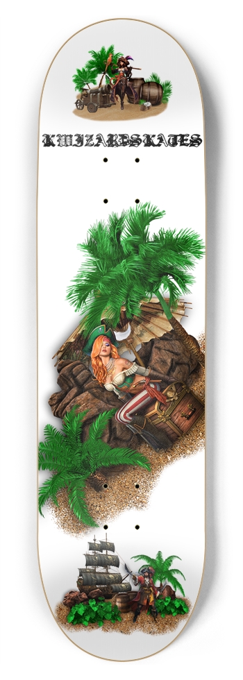 NEW SCHOOL CAPTAINS BOOTY 8-3/4 Inch Skateboard