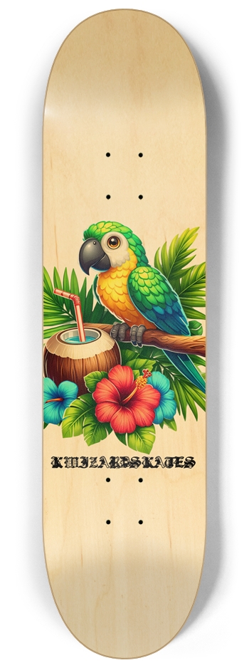PRO TIKI PARROT 8-1/4 Skateboard Deck