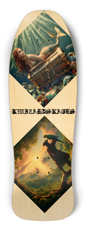 OLD SCHOOL PIRATE & MERMAID Shredder Shape