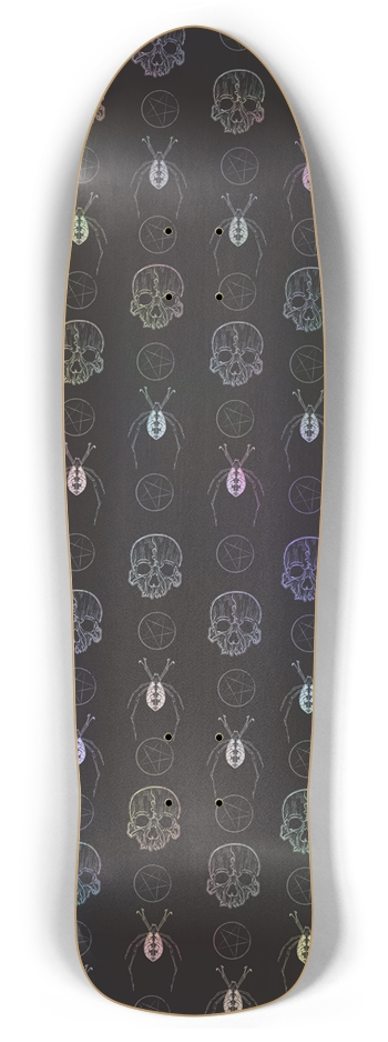 Holographic Gothic Skateboard Retro Rocket