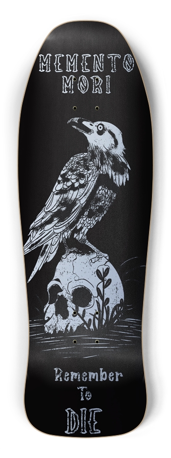 Memento Mori Skateboard Shredder Shape
