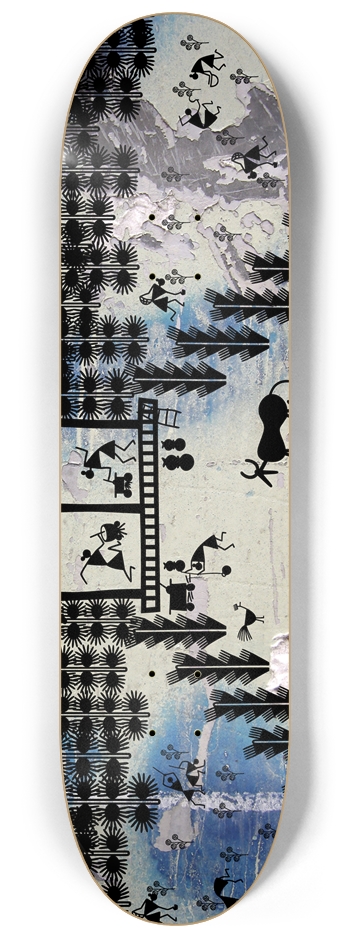 8-1/4 Indian tribal figures Skateboard Deck 8-1/4 Skateboard Deck