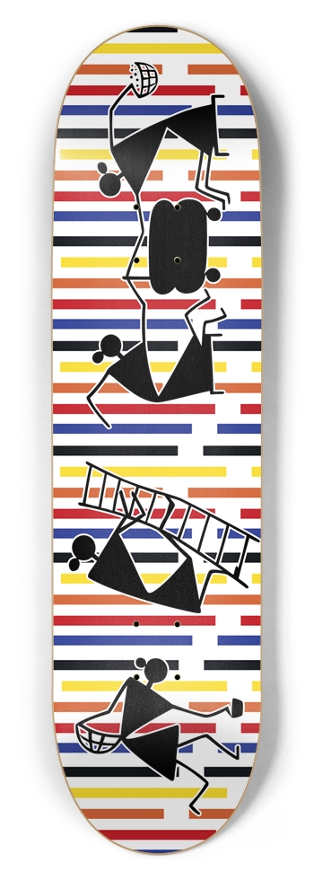 8-1/2 Skateboard Deck Indian tribal Art 8-1/2 Skateboard Deck