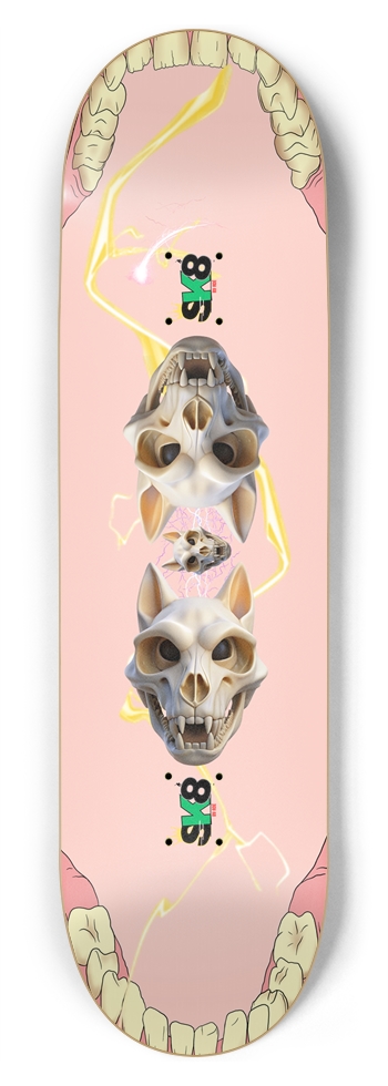 Crazy Pink 8-3/4 Inch Skateboard