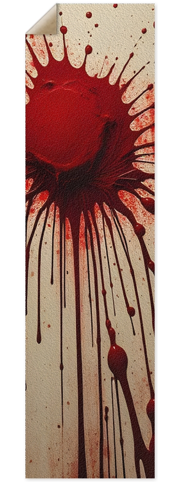 Red Splatter Griptape 9 x 33 Inch Griptape