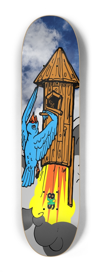 Blue Bird Blast -kidz deck 7-1/4 Mini/Kid Skateboard
