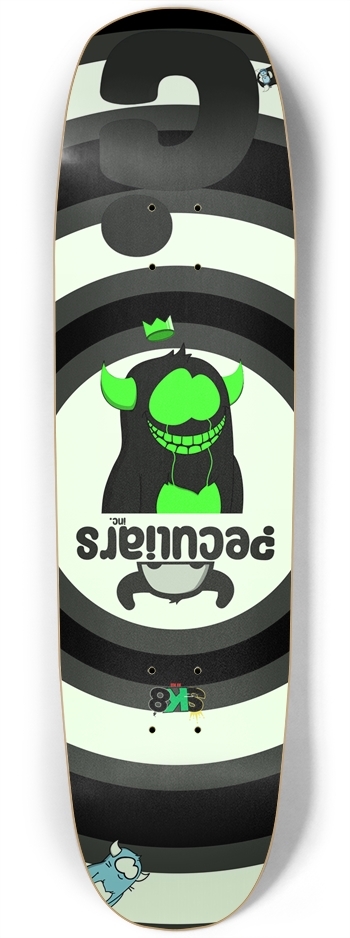 Peculiars NFT glow n dark Custom Skateboard Square Nose