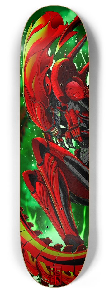 Project: Red Queen 8 Inch Skateboard Deck