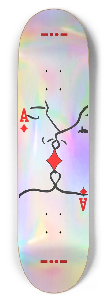 Kiss of Diamonds (Holographic) 8-1/2 Skateboard Deck
