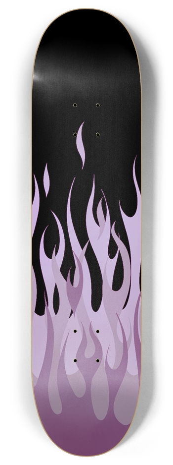 Pink Flames Skateboard 8 Inch Skateboard Deck