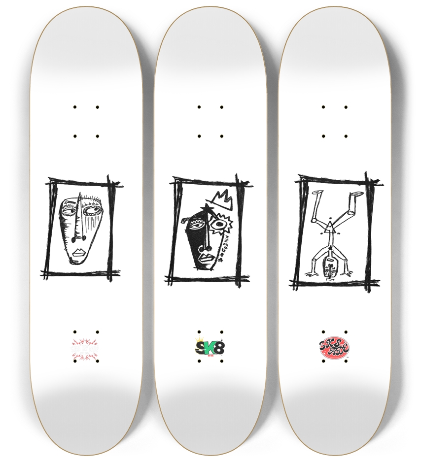 Zemora Skateboard Series 3 Deck Wall Series