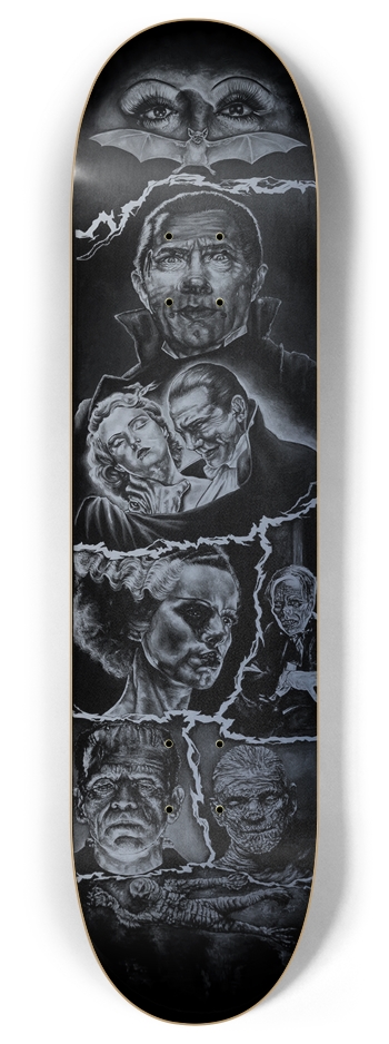 Universal Monsters Silver Screen Edition 8 Inch Skateboard Deck
