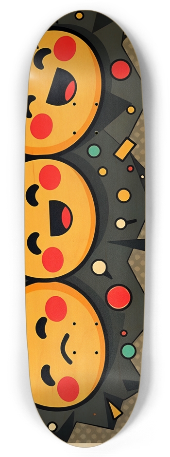 3 Smileys Left Trick Football Shape