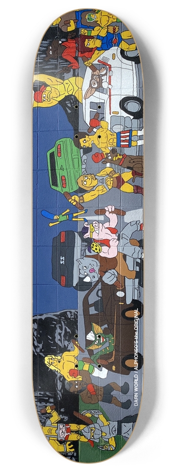 Alphonso’s - the Original Pizzeria - West Allis, WI. 8 Inch Skateboard Deck