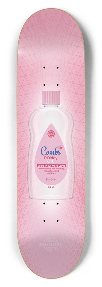 Popped up 8.5" Combs P Diddy 8-1/2 Skateboard Deck