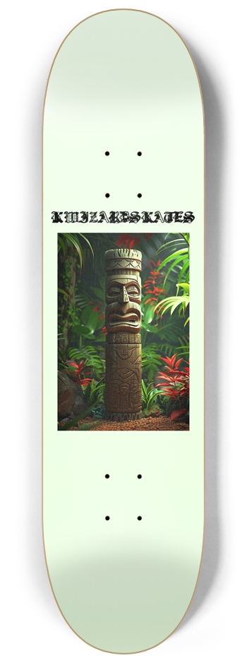 PRO GLOW IN DARK TIKI TOTEM 8-1/4 Skateboard Deck