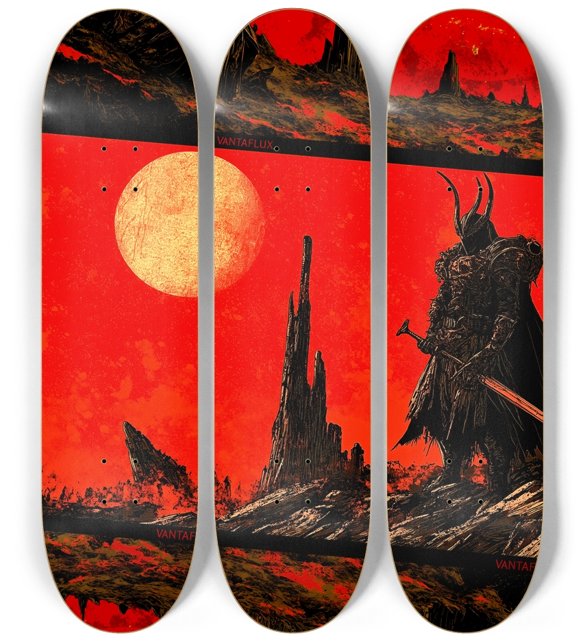 "Sovereign of the Scorched Realm" – VANTÁFLUX Triptych Deck Set