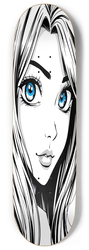 WOW Anime Manga Girl 02 9 Inch Skateboard