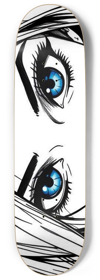 WOW Anime Manga Eyes 01 9 Inch Skateboard