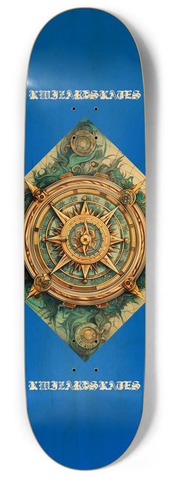 NEW SHCOOL NUATICAL COMPASS 9 Inch Skateboard